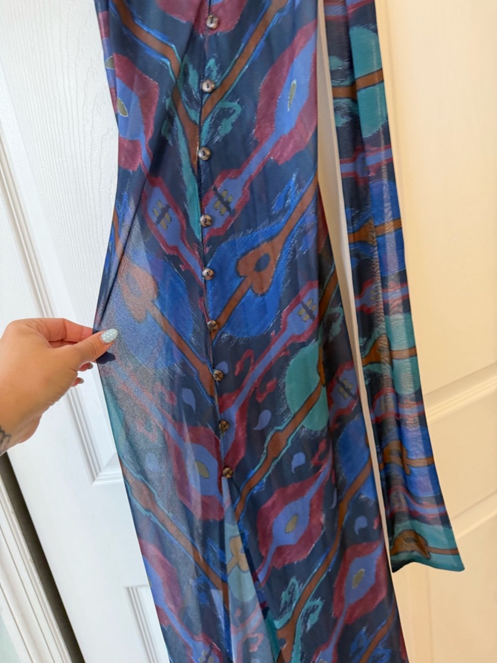 Zara Limited Edition Multicolored Printed Dress xs/s - Picture 7 of 7